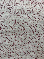 Linex Block Print Handloom Linen Fabric